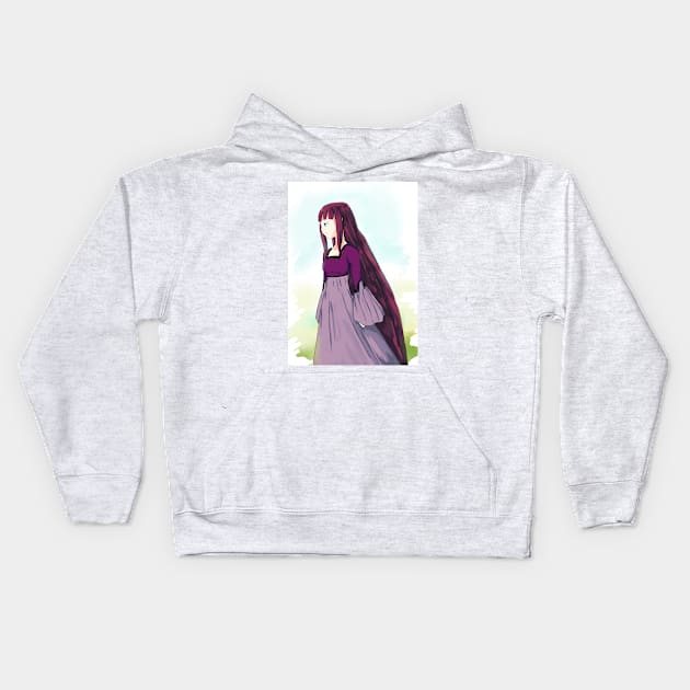 Looking Far Out Kids Hoodie by Dearly Mu